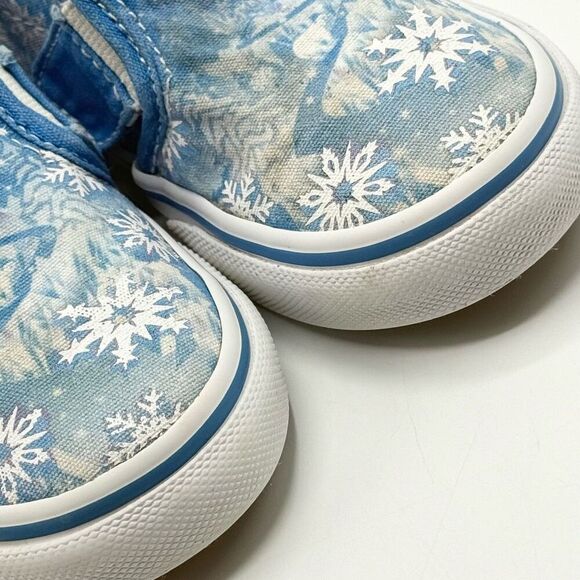 Vans Frozen Winter Theme Aplix Slip On Sneakers - Toddler US 9 - Picture 3 of 12